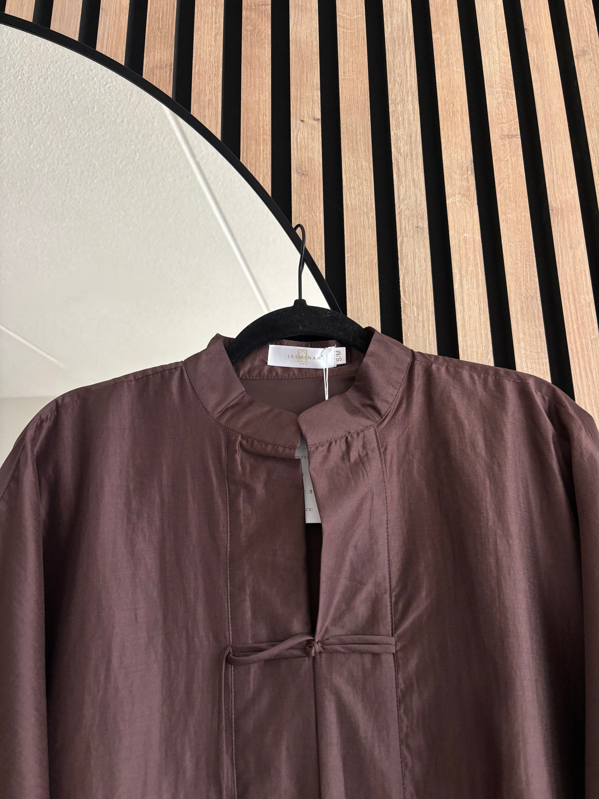 CAMISA INÉS DARK BROWN
