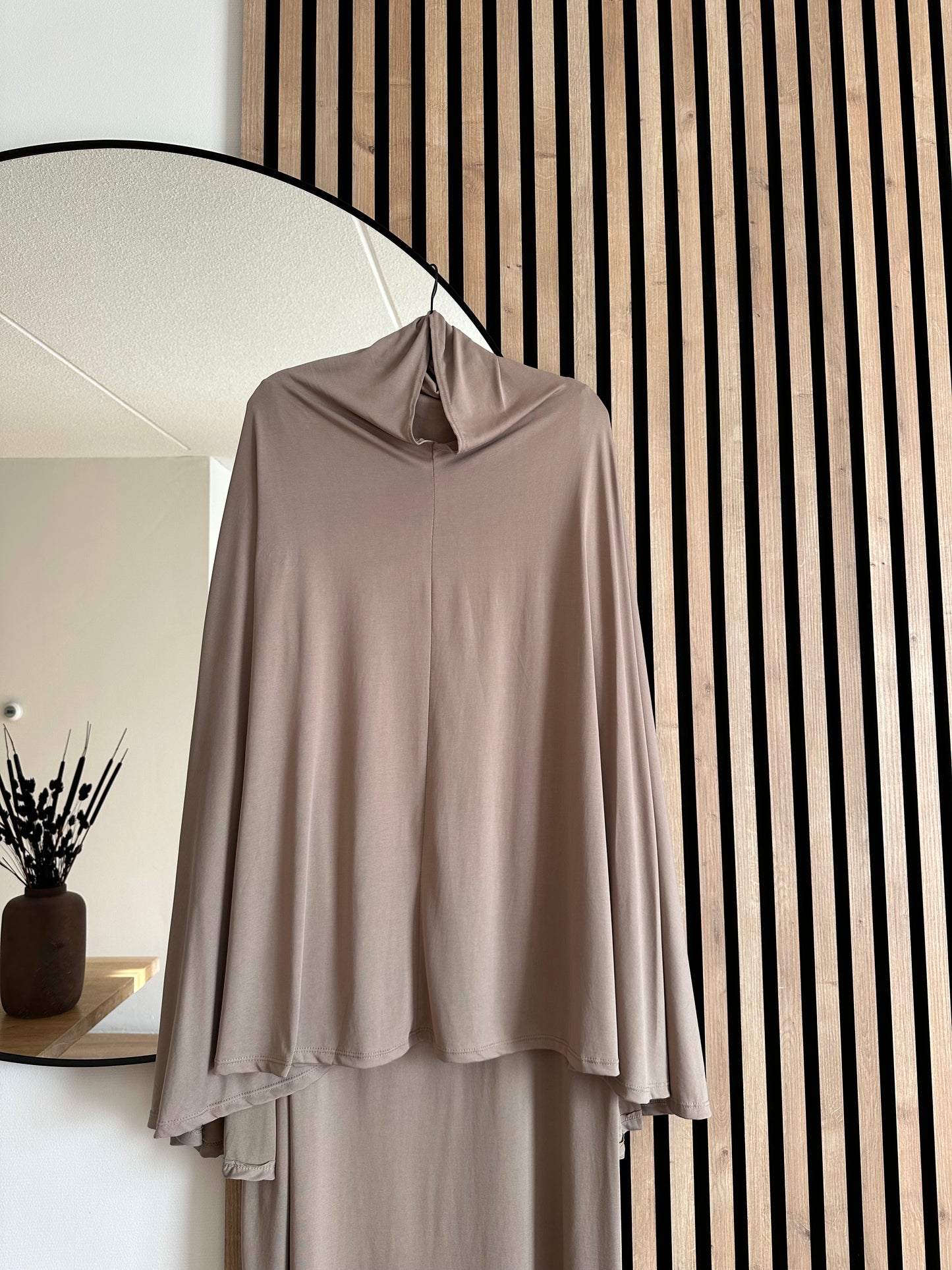 ABAYA + KHIMAR NAYLA LIGHT BROWN