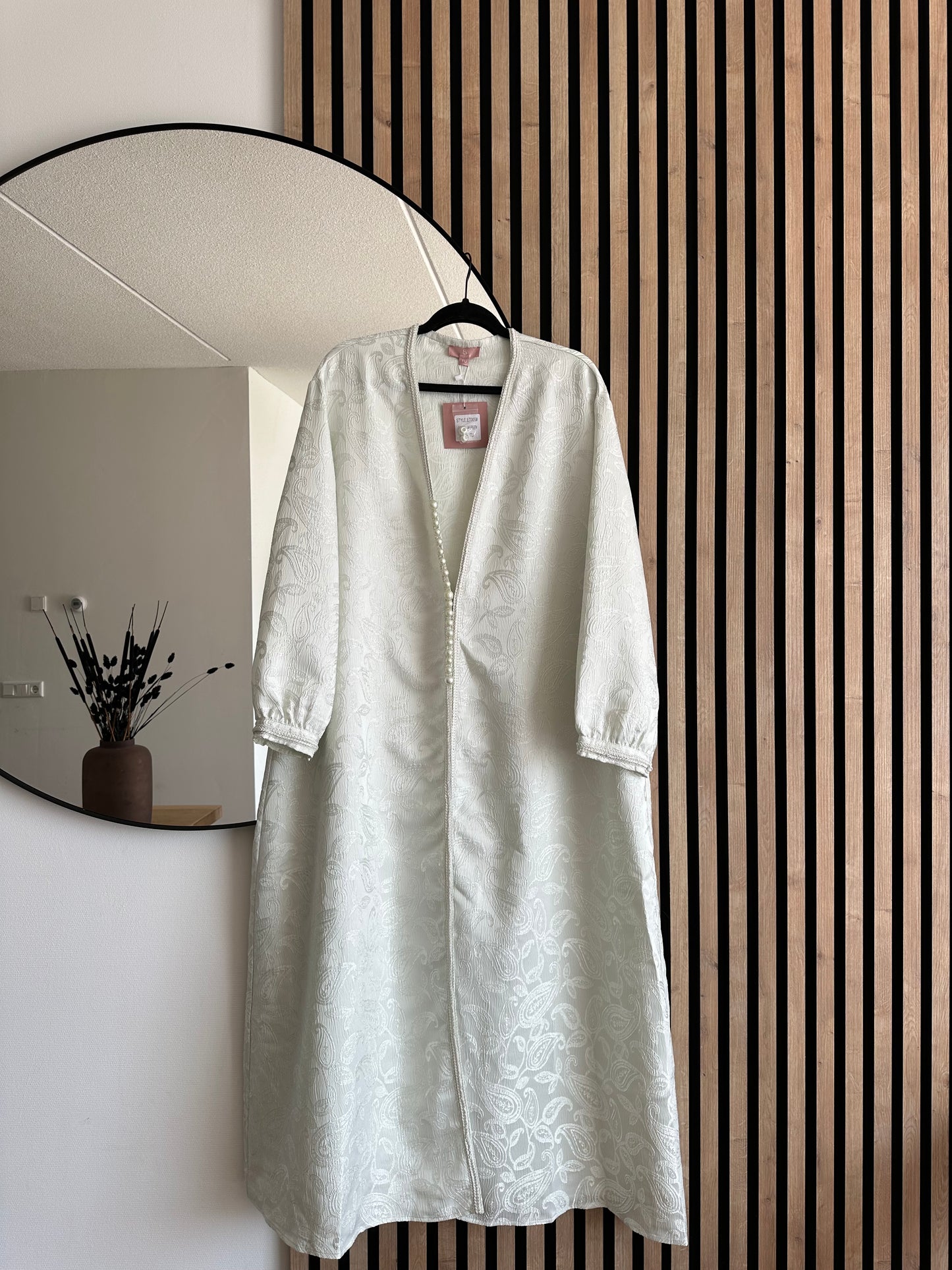 KIMONO BROCARD VERDE CLARO