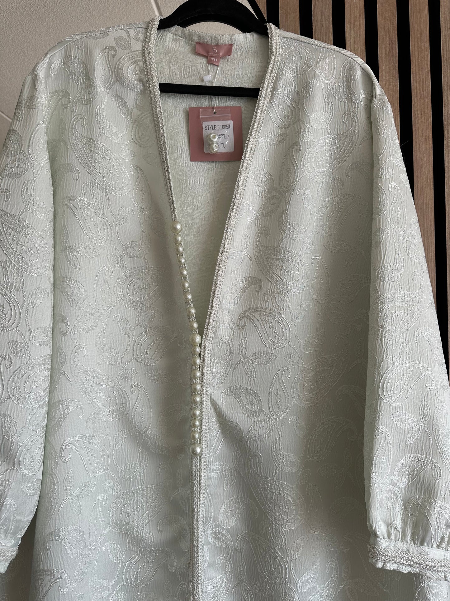 KIMONO BROCARD VERDE CLARO
