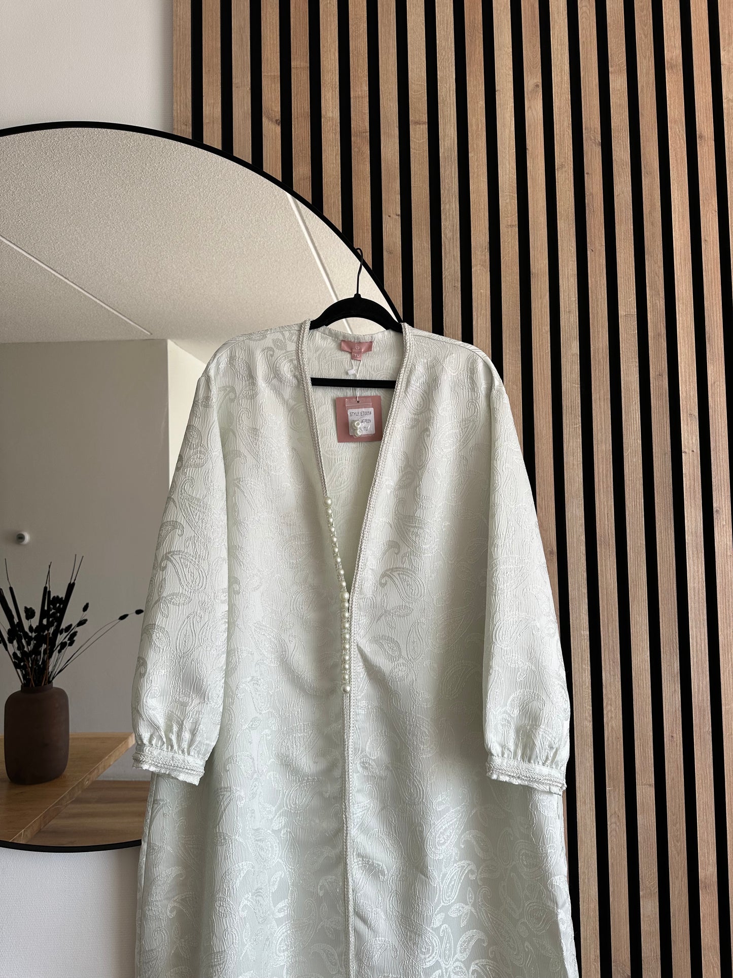 KIMONO BROCARD VERDE CLARO