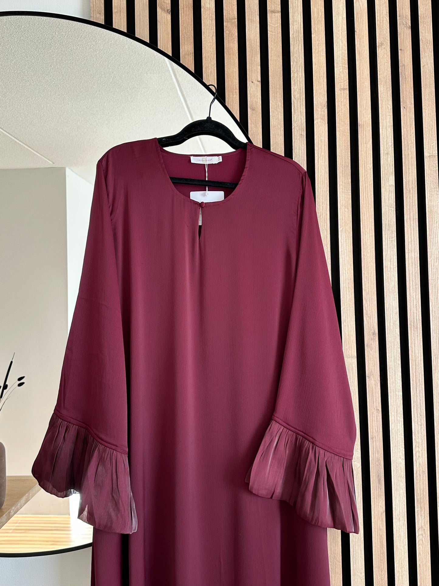 DRESS LIANA BURGUNDY