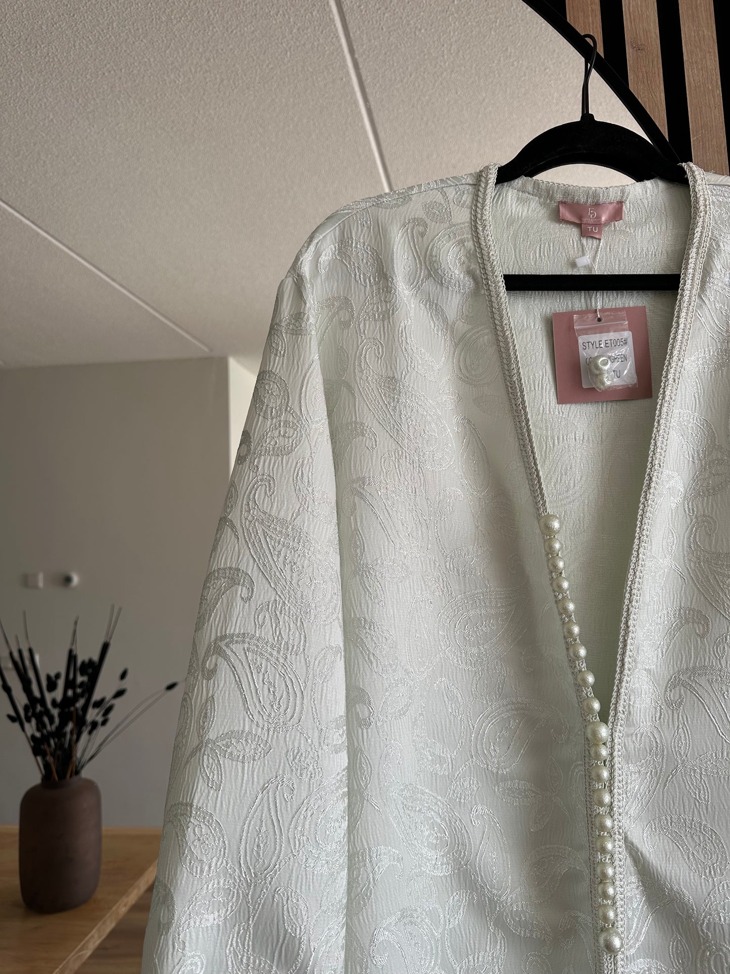 KIMONO BROCARD VERDE CLARO