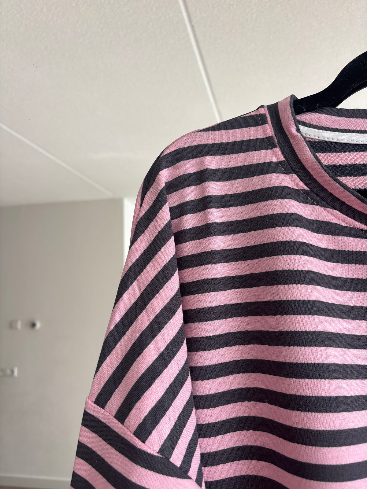 JERSEY OVERSIZE PINK-GREY