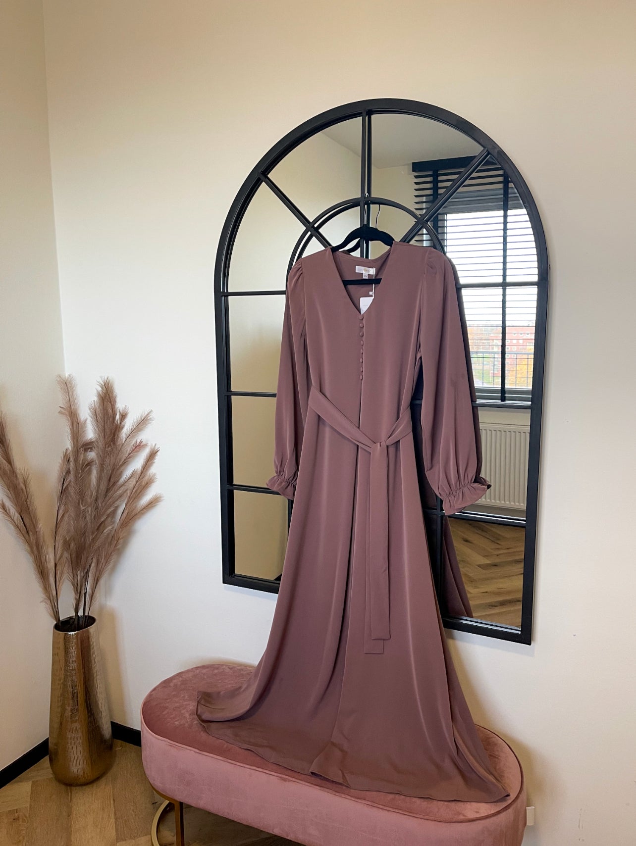 ABAYA FAYROUZ TAUPE ROSE