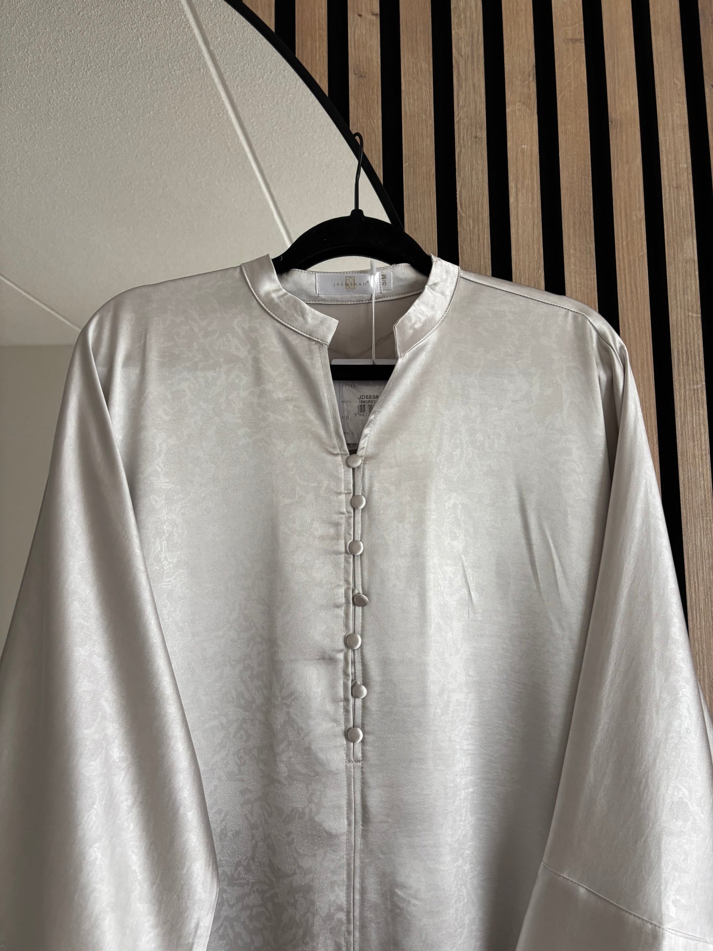 DRESS MARIAH GREY-BEIGE