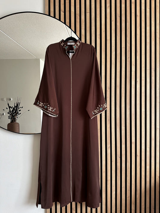 ABAYA WAFAE DARK BROWN