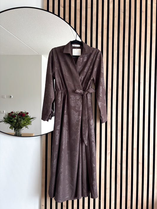 DRESS KAUTAR BROWN