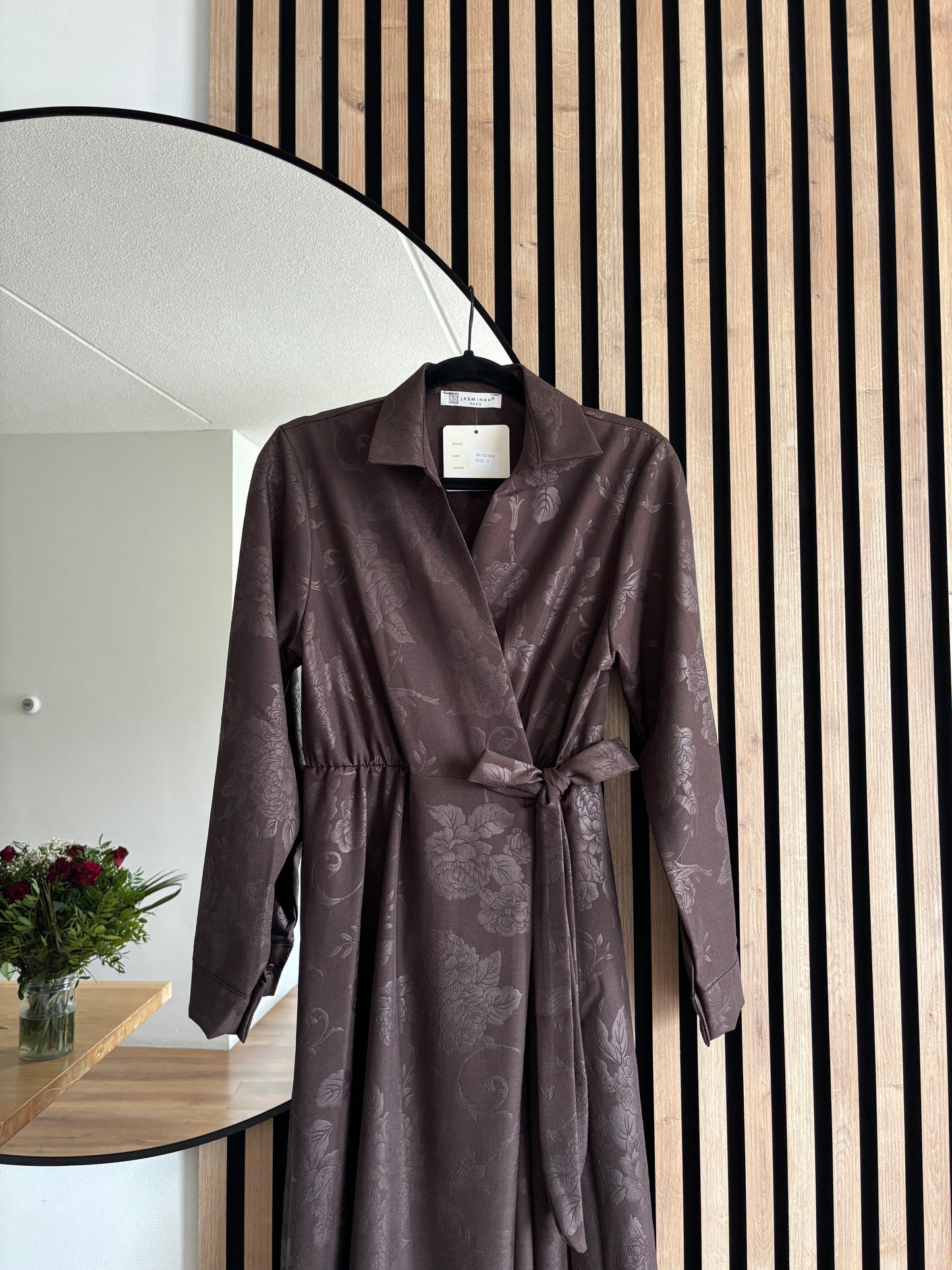 DRESS KAUTAR BROWN