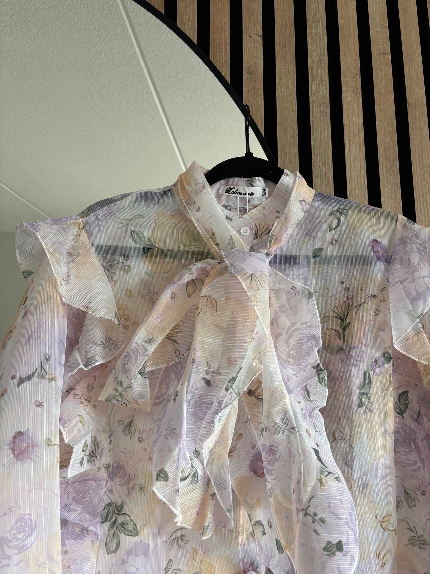 CAMISA KELIA JAUNE-LILA