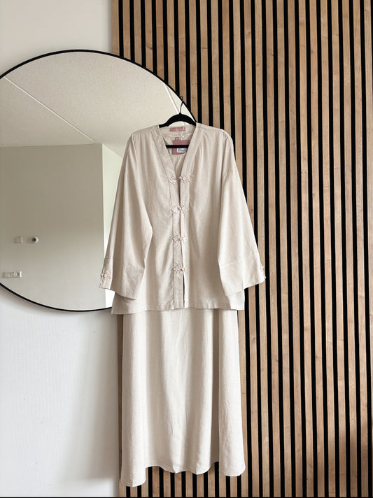 SET LONG LAMIA BEIGE