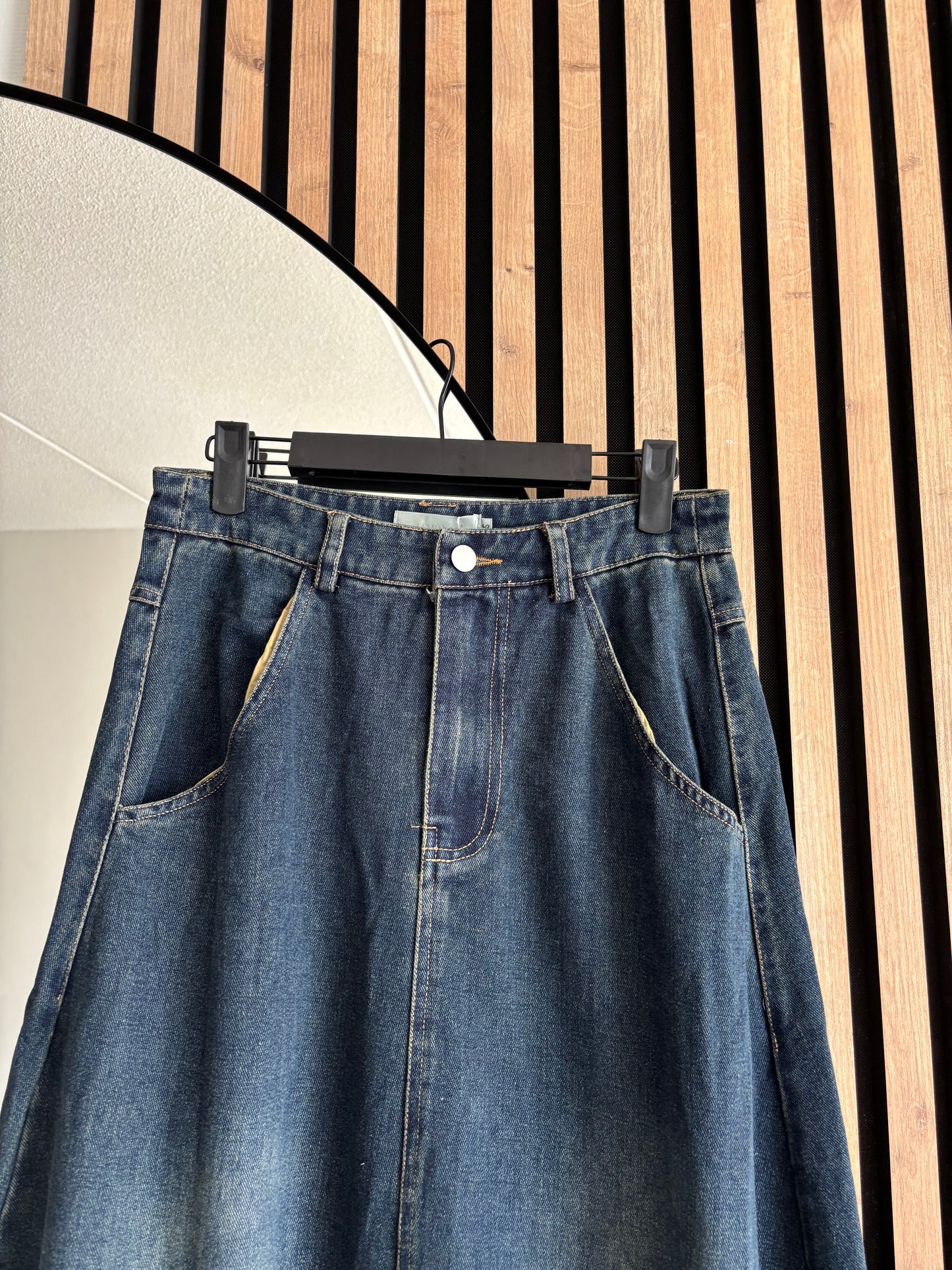 FALDA JEAN BLUE MARINE