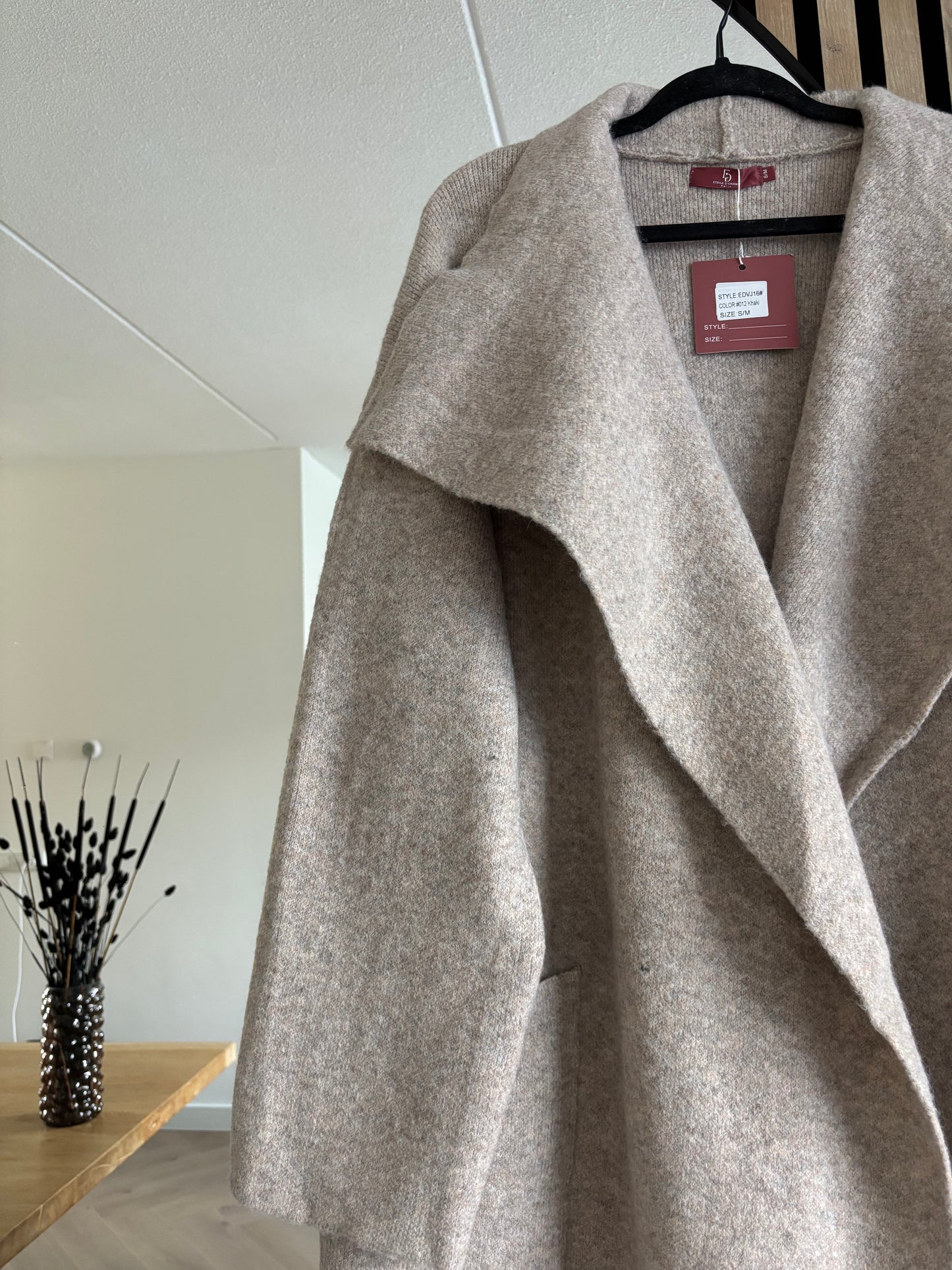 CARDIGAN LONG TAUPE