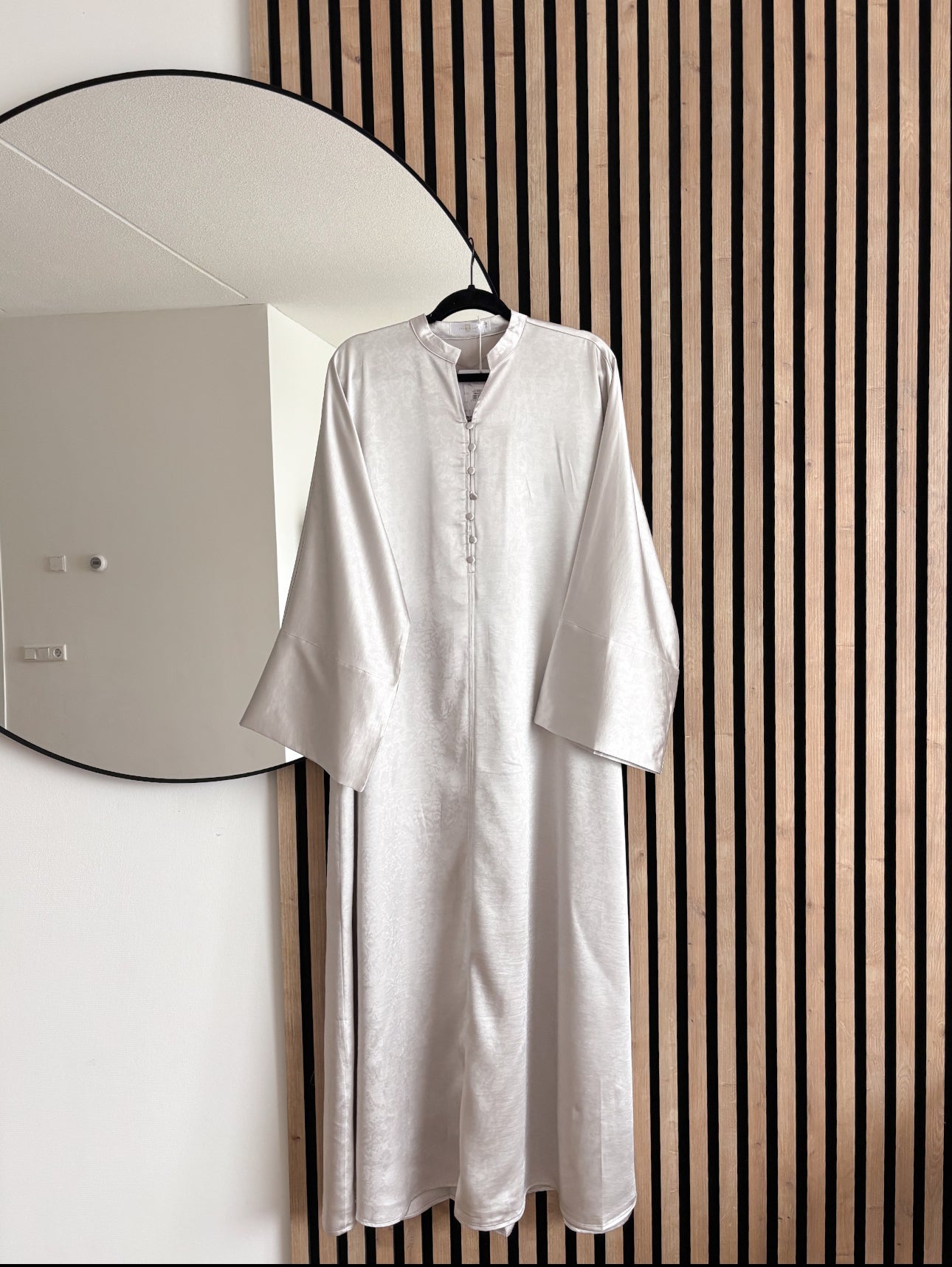 DRESS MARIAH GREY-BEIGE