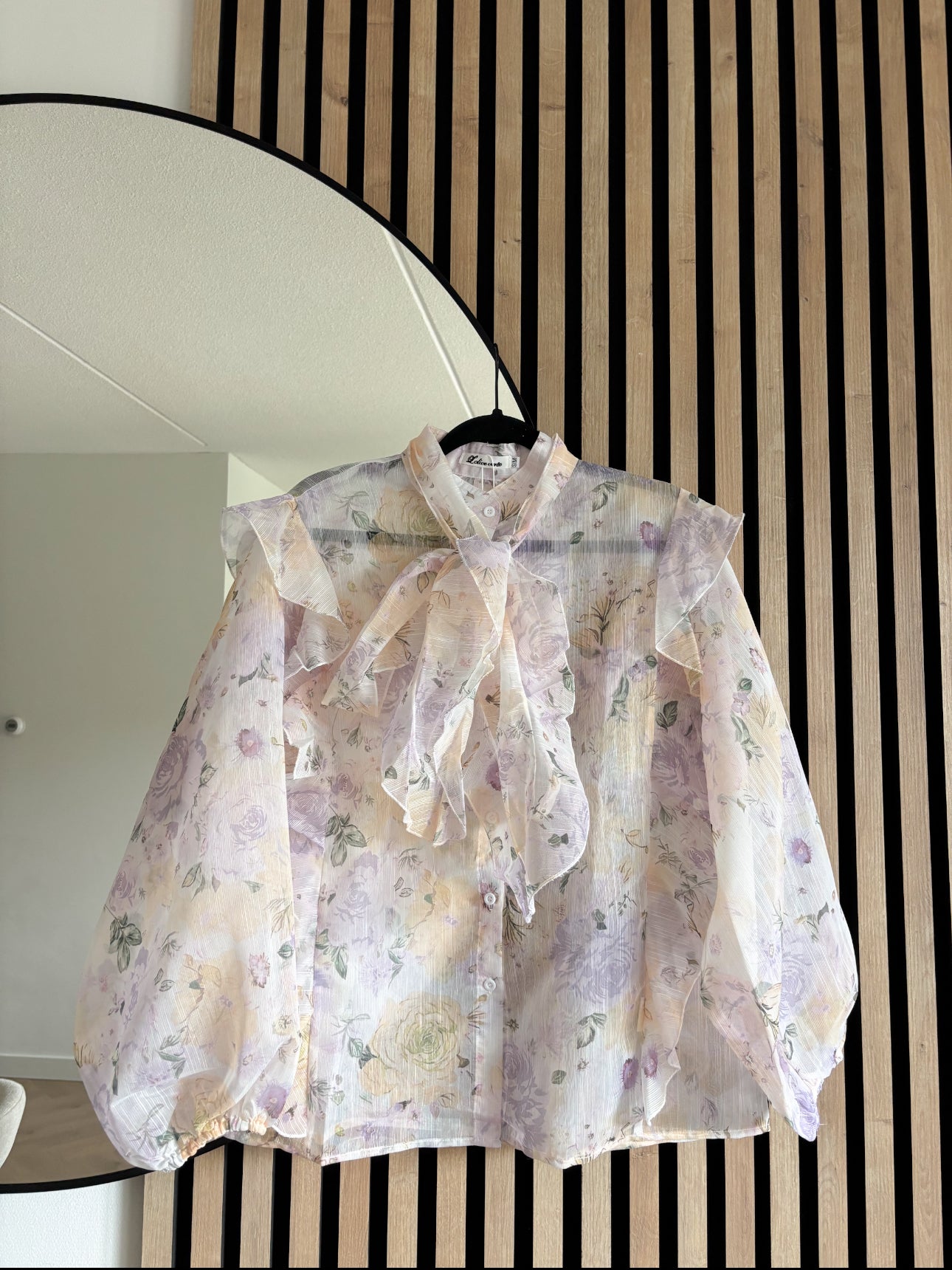 CAMISA KELIA JAUNE-LILA