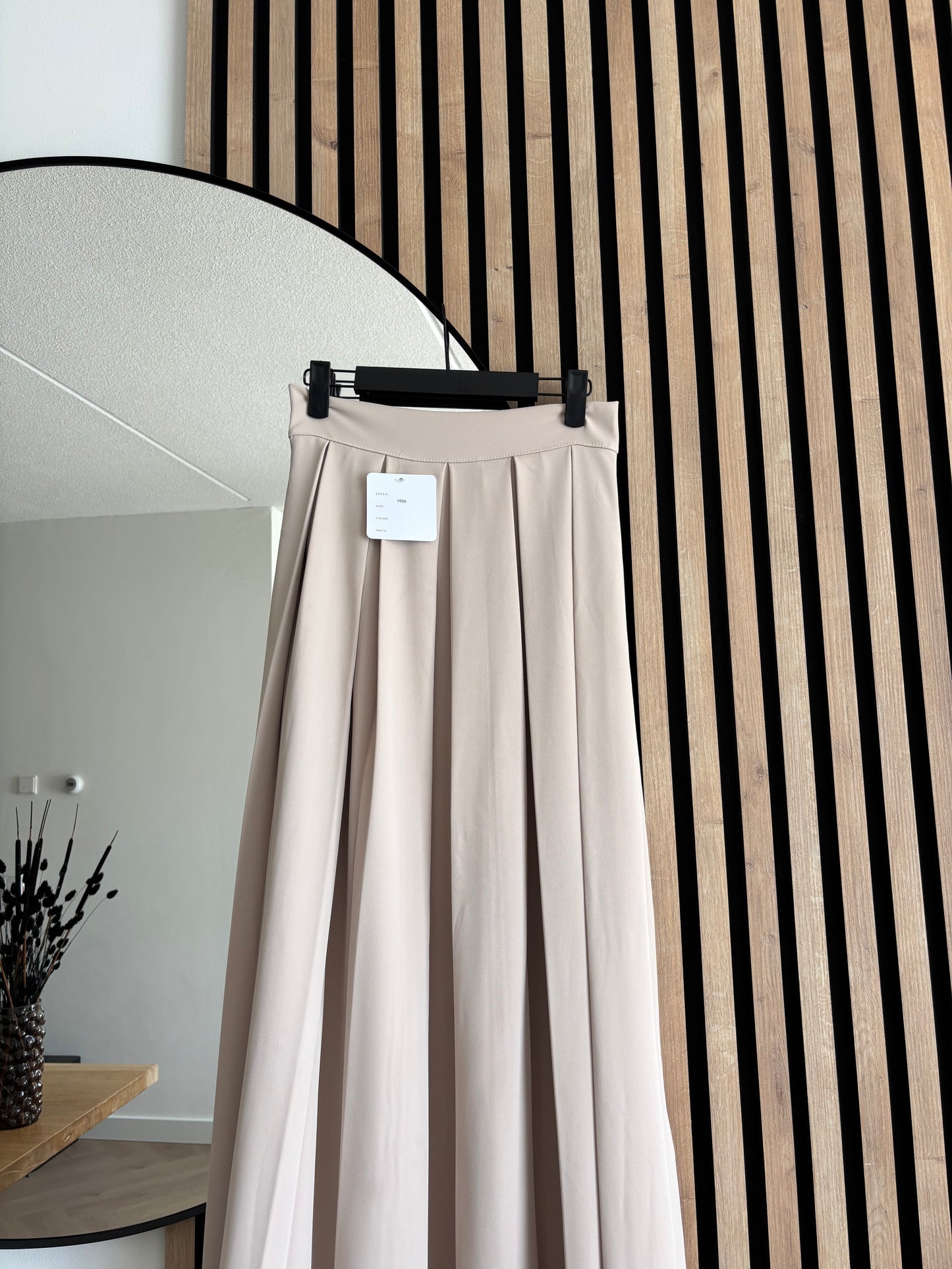 FALDA LONG BEIGE