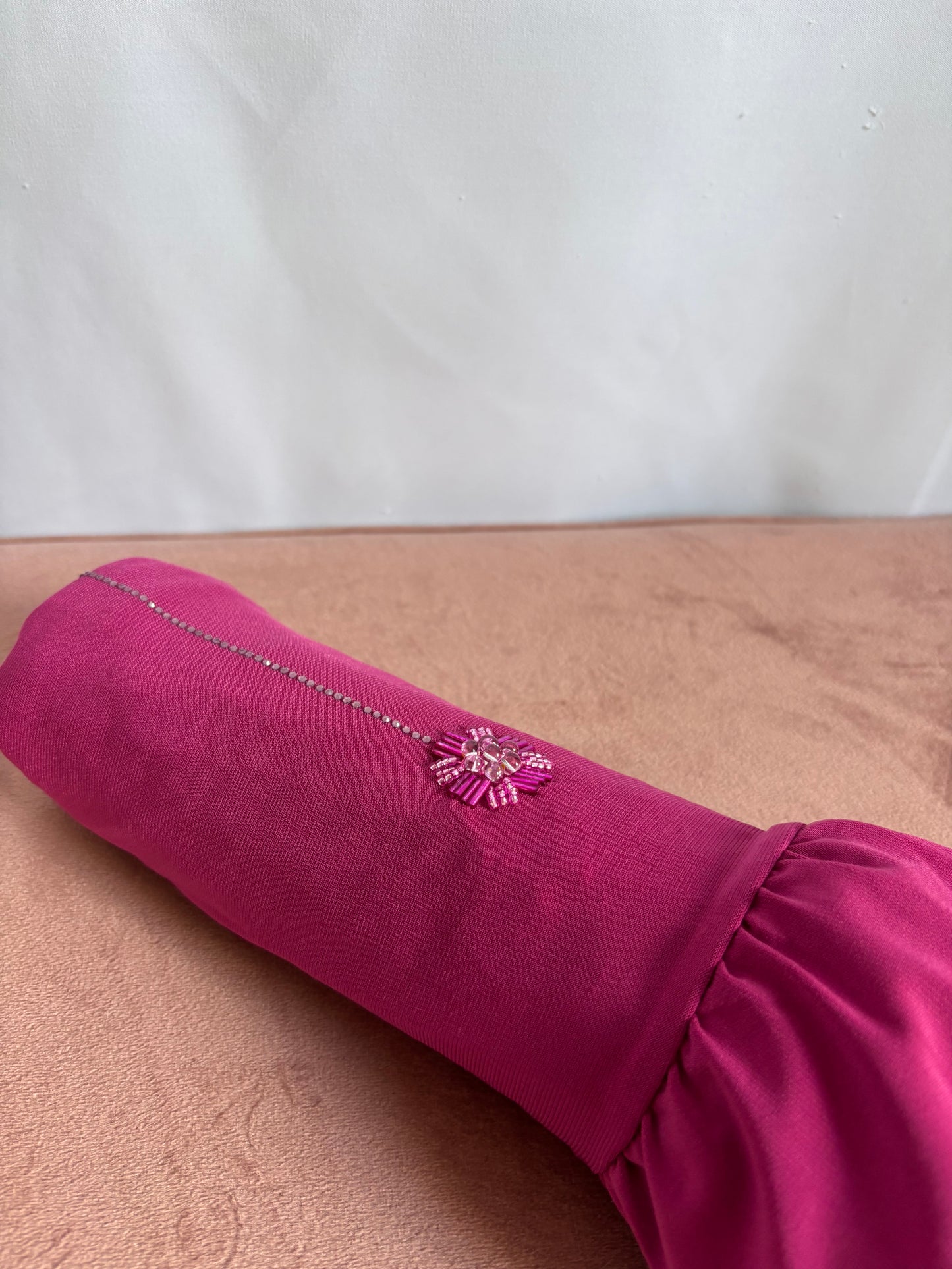 HIJAB VOLANTES DIAMOND FUCSIA