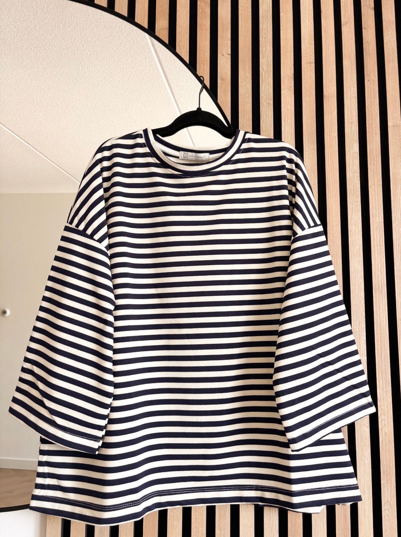 JERSEY OVERSIZE BLUE MARINE-CREAM