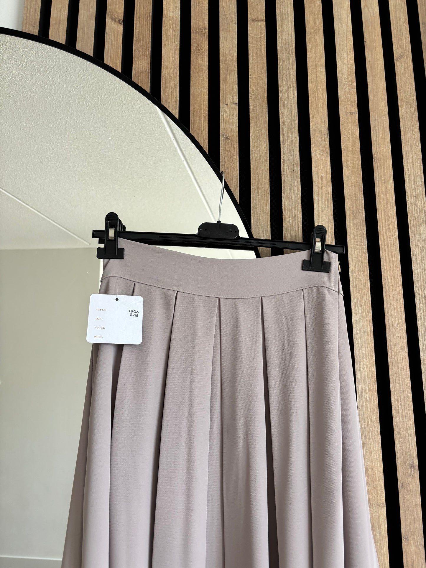 FALDA LONG TAUPE