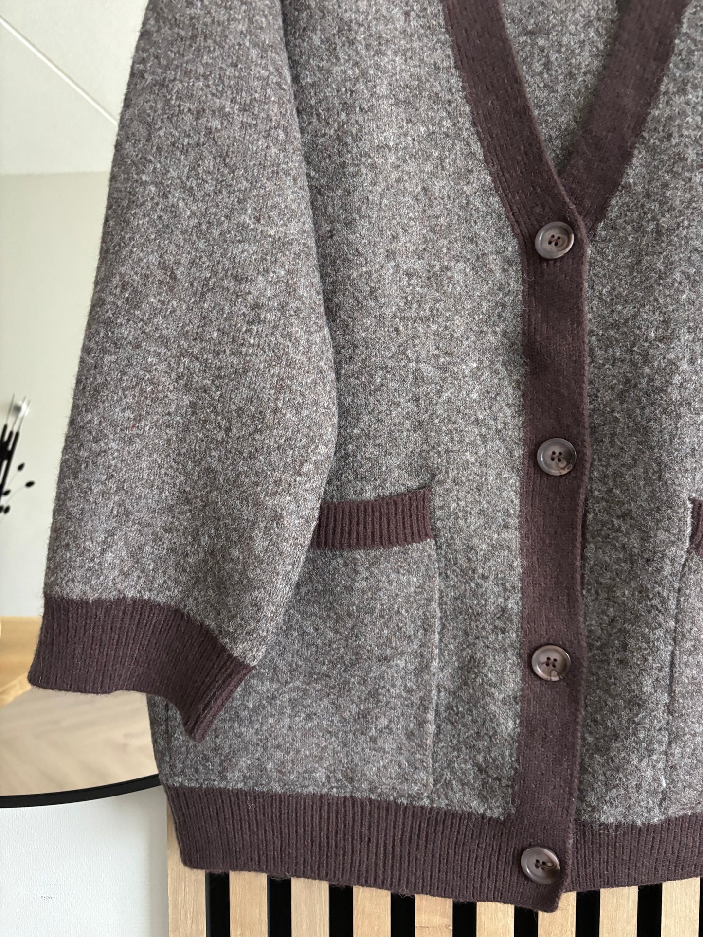 CARDIGAN DARK BROWN