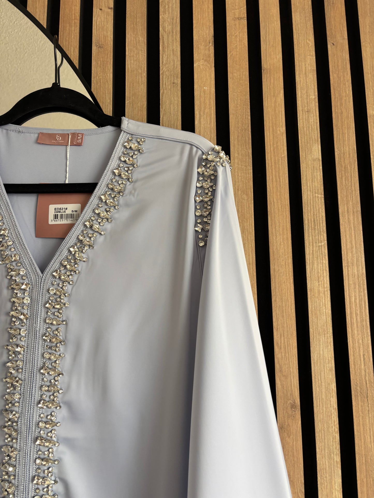 DRESS CAFTAN DIAMOND BLUE CIEL