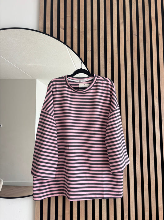 JERSEY OVERSIZE PINK-GREY
