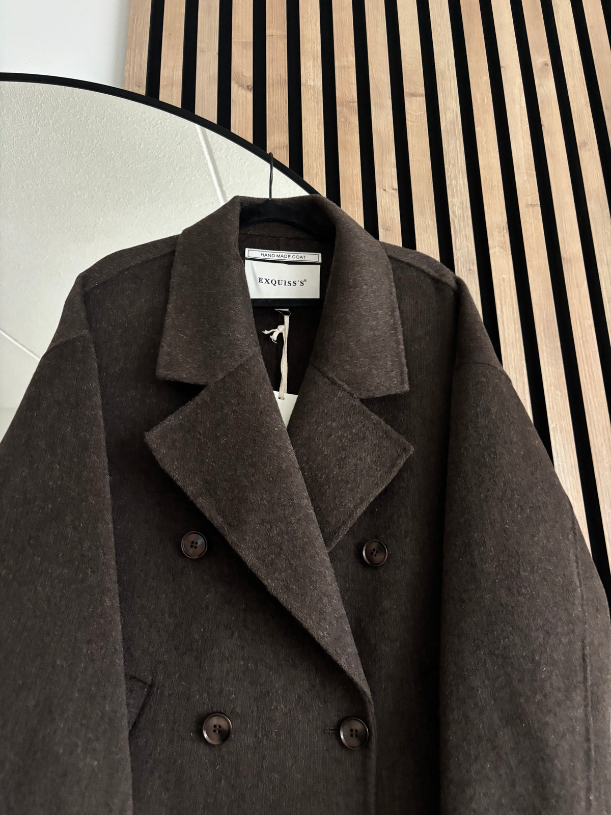 ABRIGO NAYARA DARK BROWN