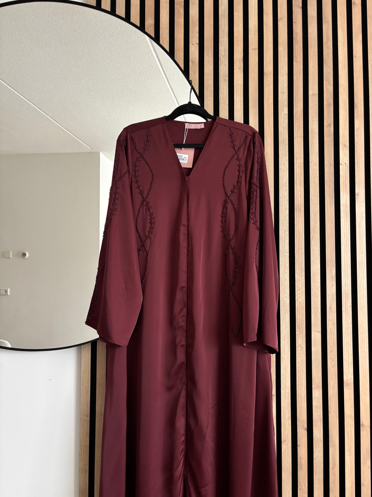ABAYA RIM BORDO
