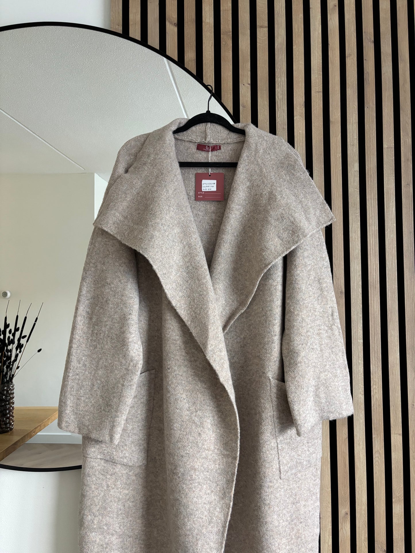 CARDIGAN LONG TAUPE