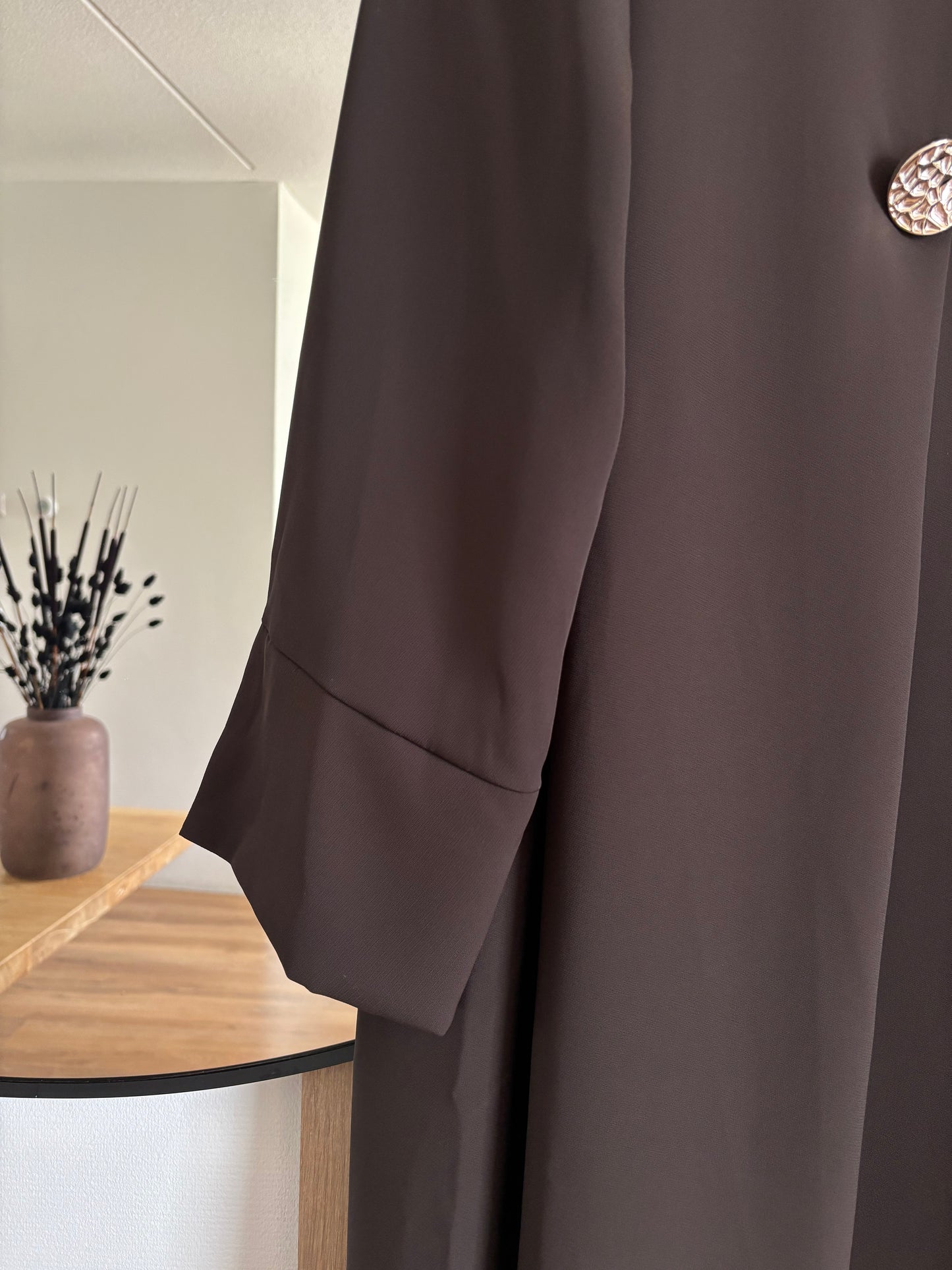 ABAYA FIRDAOUS BROWN FONCE