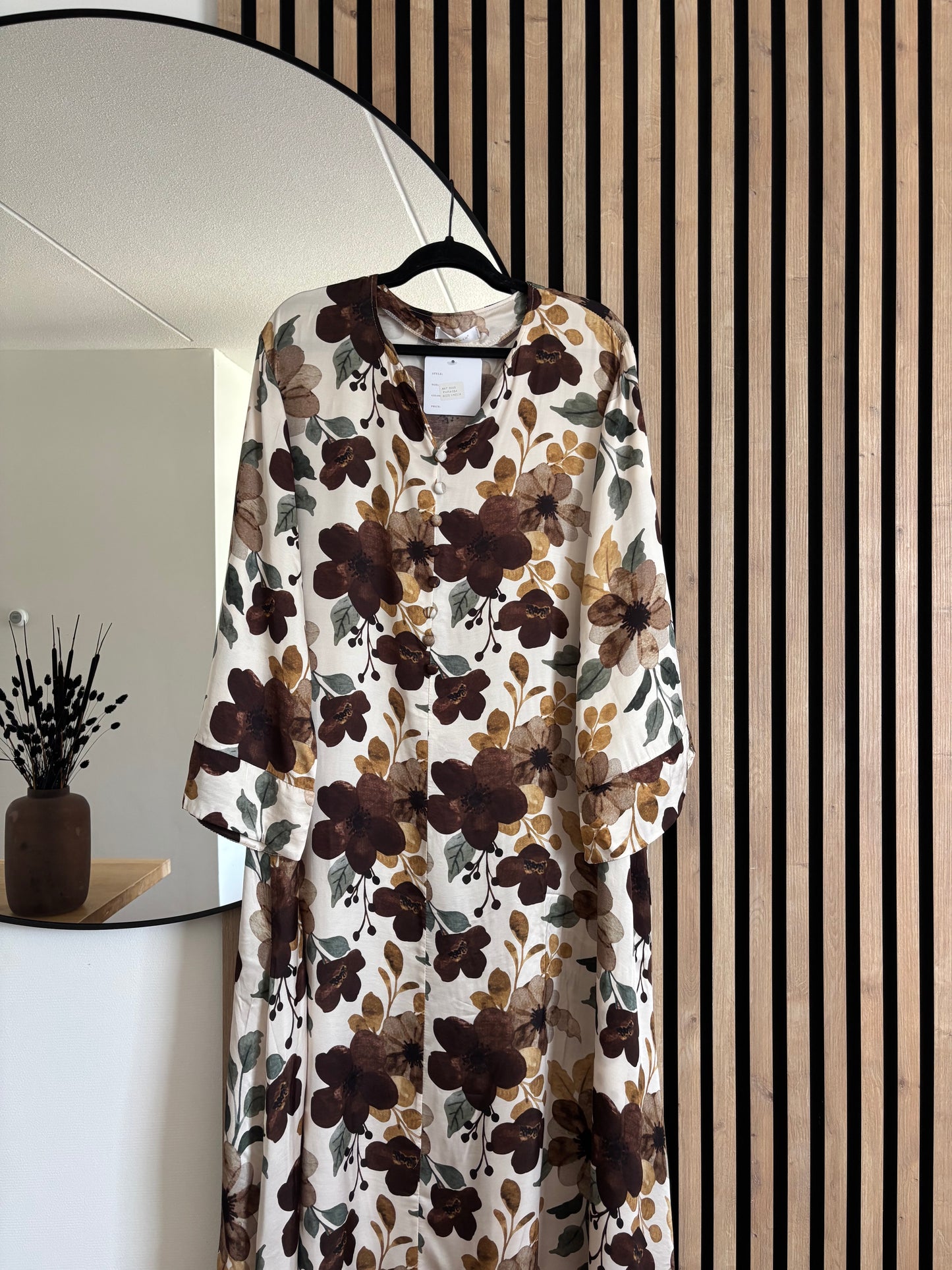 DRESS NABILA BROWN FONCE