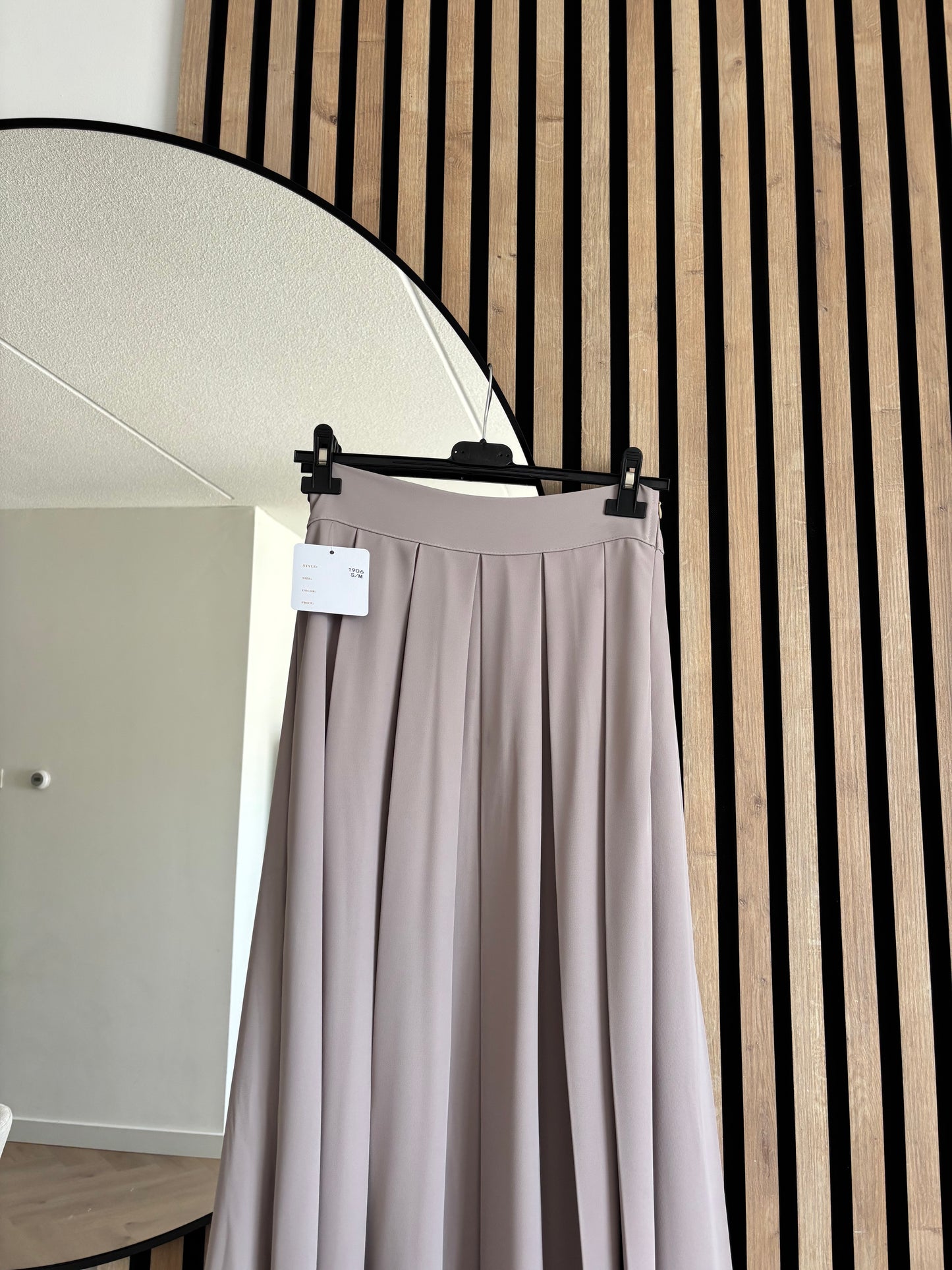FALDA LONG TAUPE