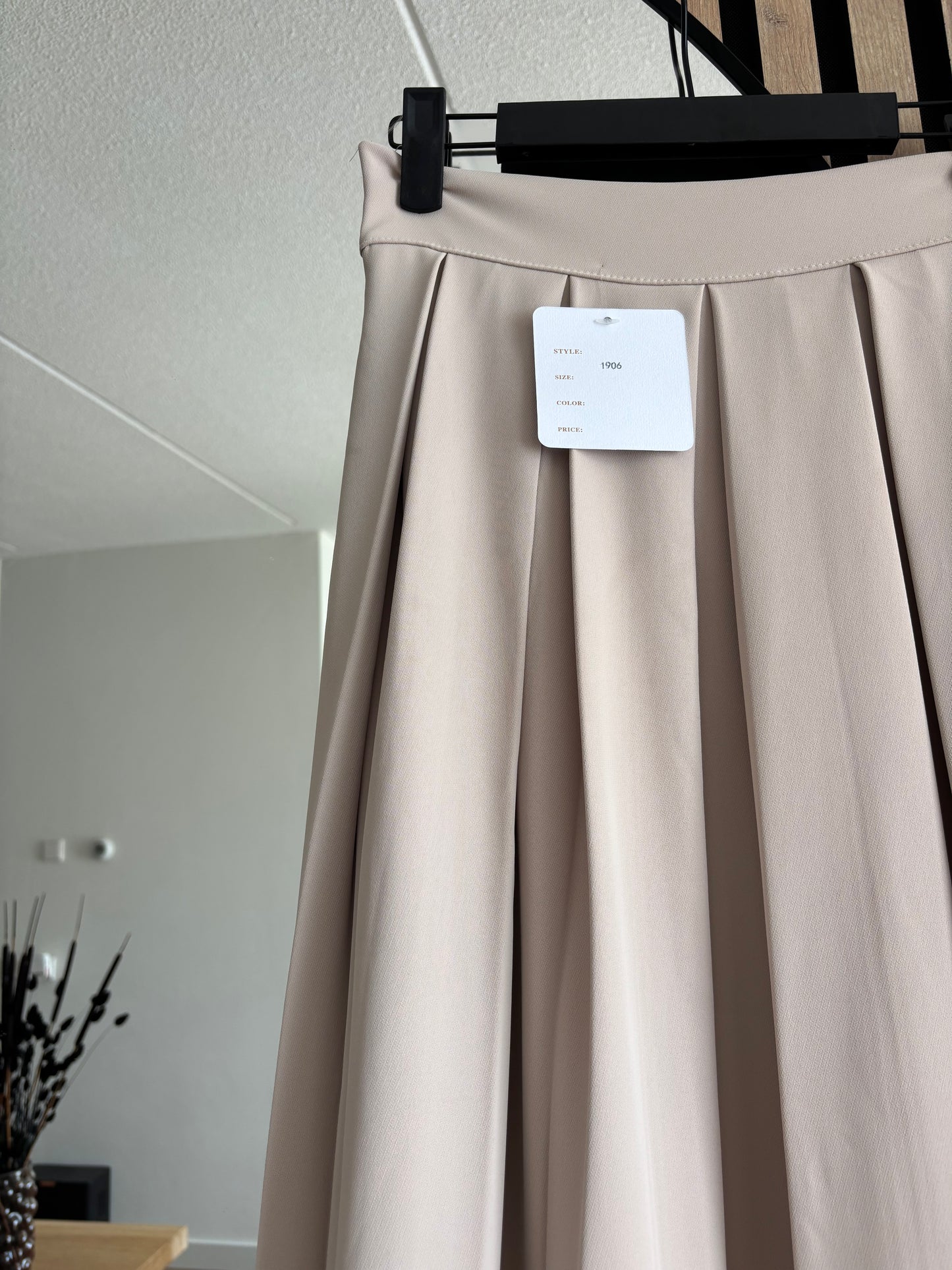 FALDA LONG BEIGE