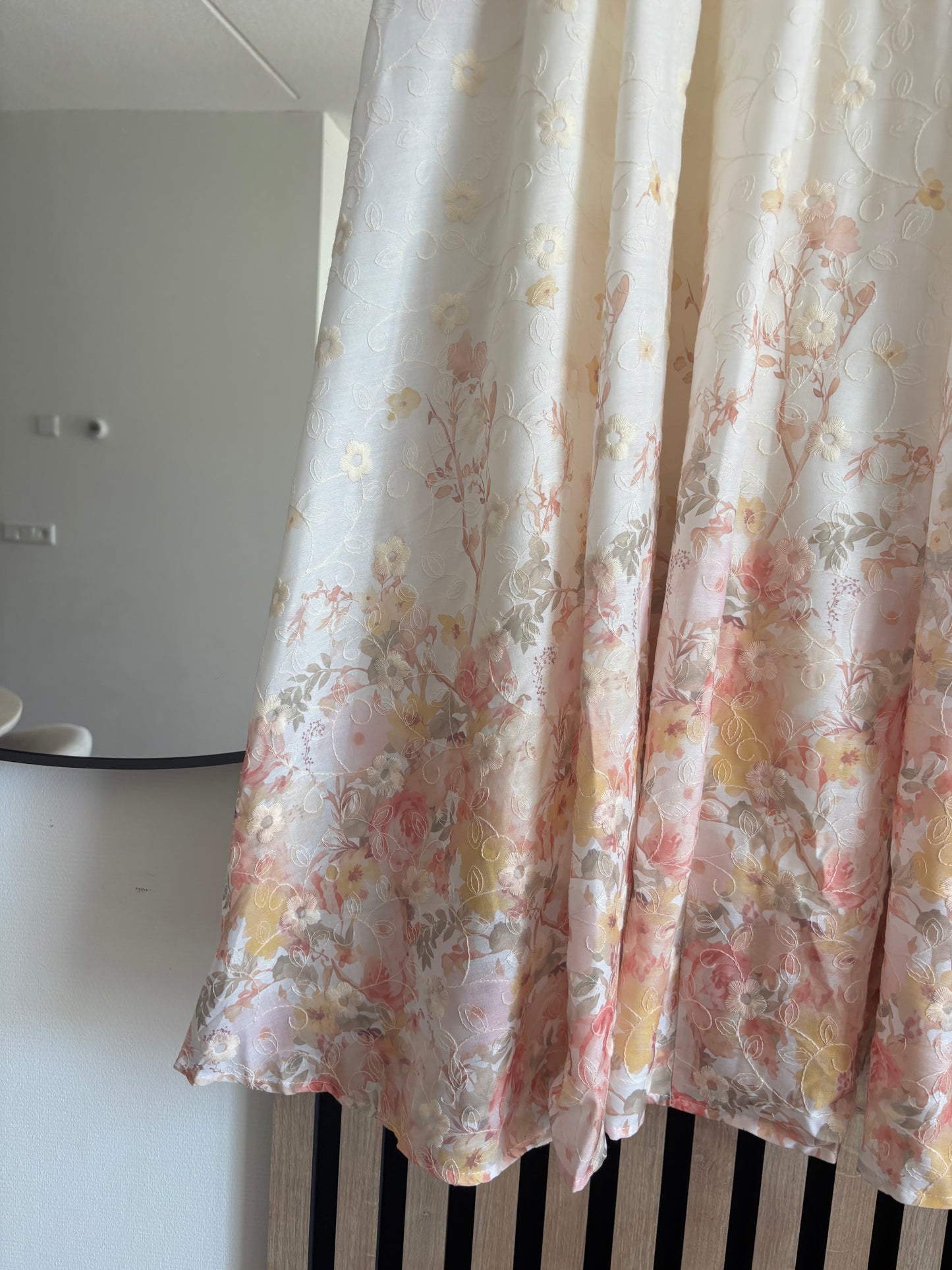 FALDA LONG FLOWERS LINA PINK