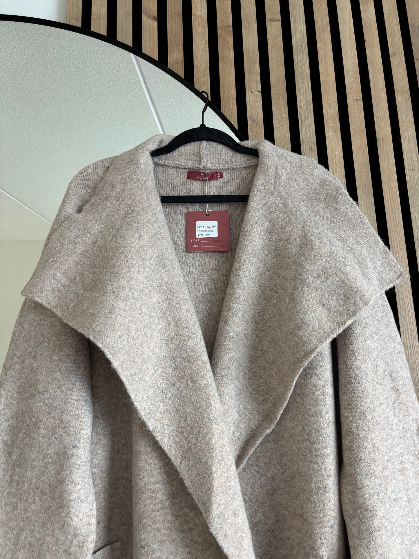 CARDIGAN LONG TAUPE