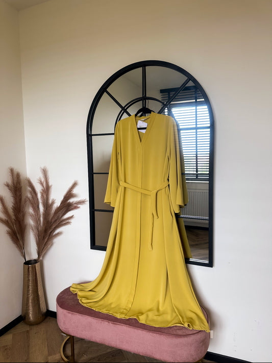 ABAYA NORA JAUNE